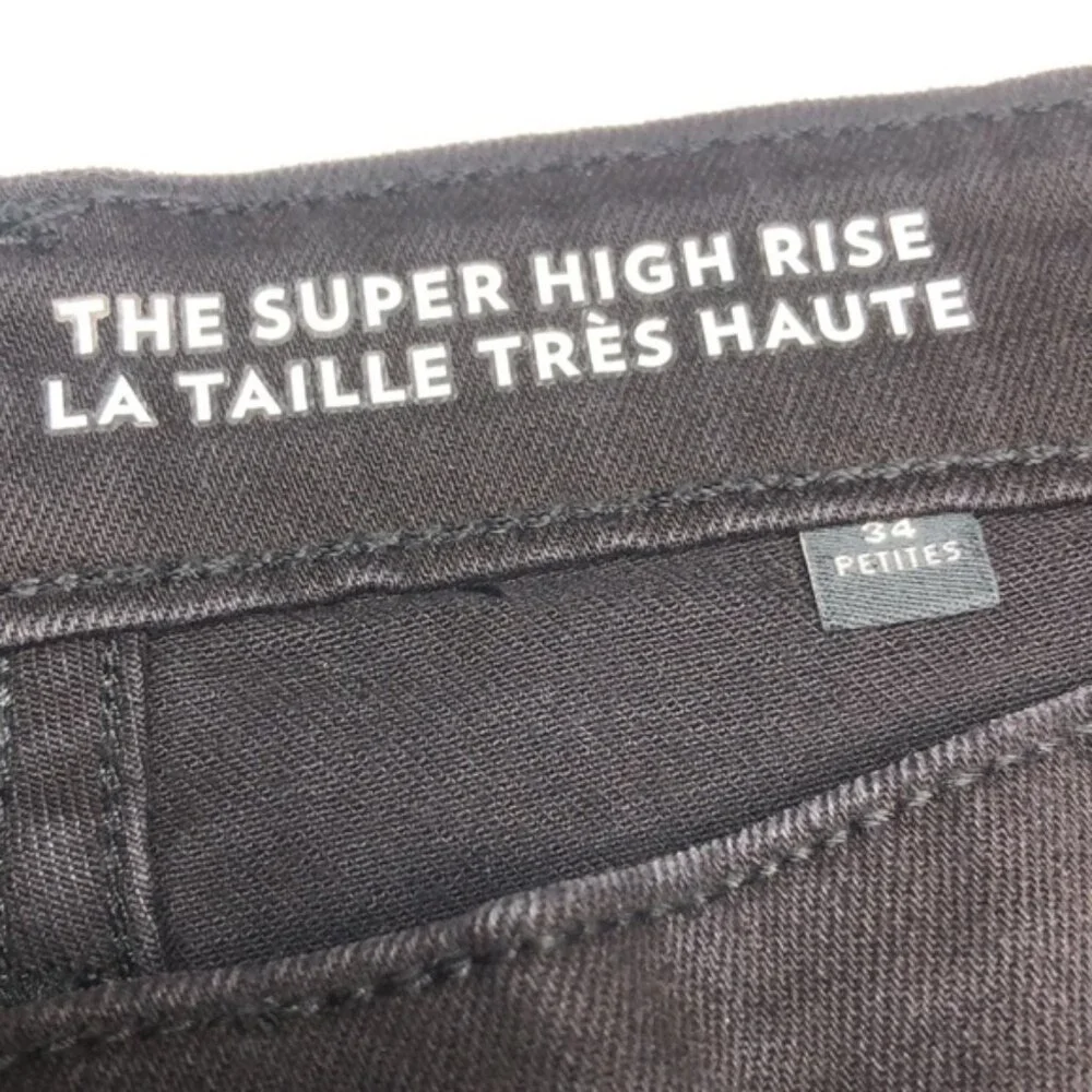 LIKE NEW R JEANS THE SUPER HIGH-RISE CROP BLACK JEANS 18/34x26 ⭐️